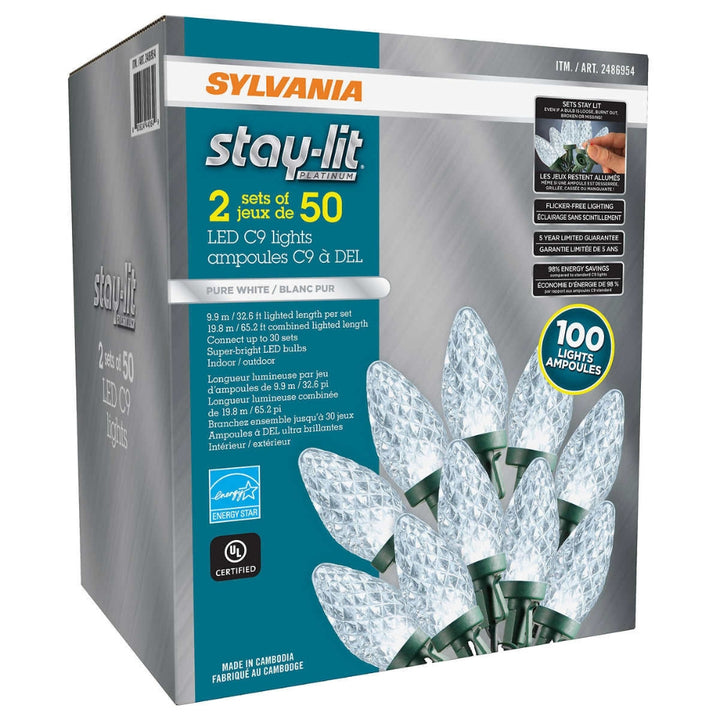 Sylvania C9 DEL, paquet de 2