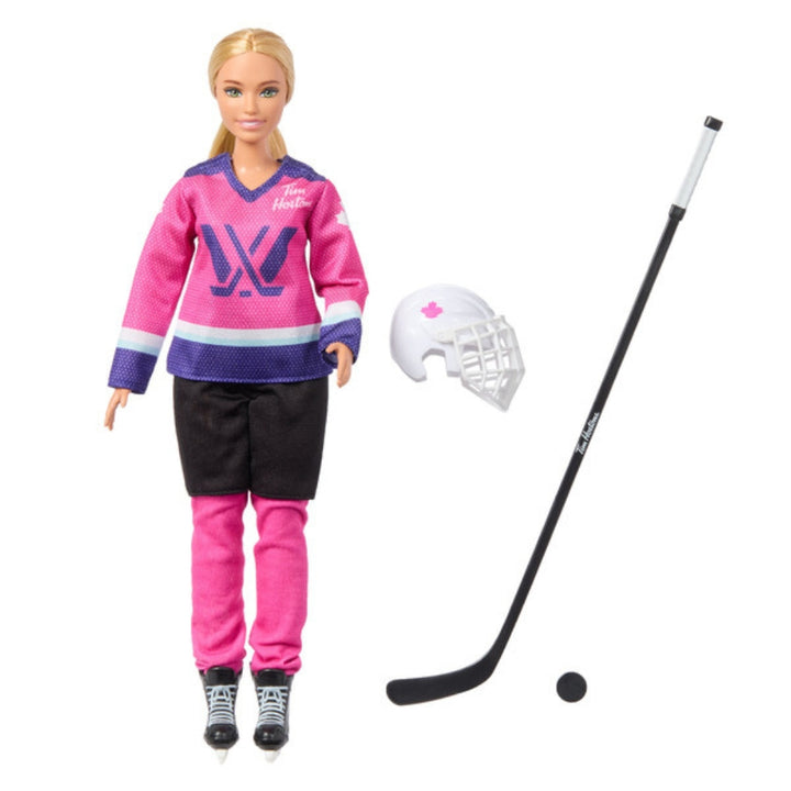 Tim Horton's - Barbie joueuse de hockey PWHL et couverture