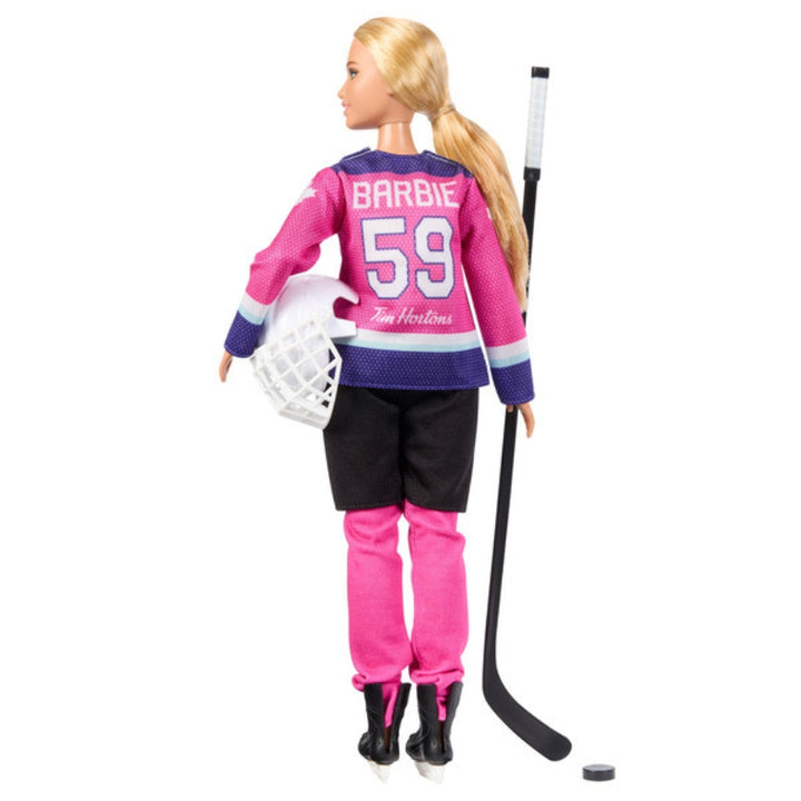 Tim Horton's - Barbie joueuse de hockey PWHL et couverture
