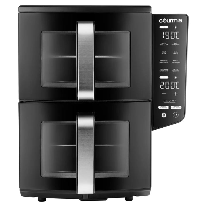 Gourmia 4-Dish Dual Basket Air Fryer