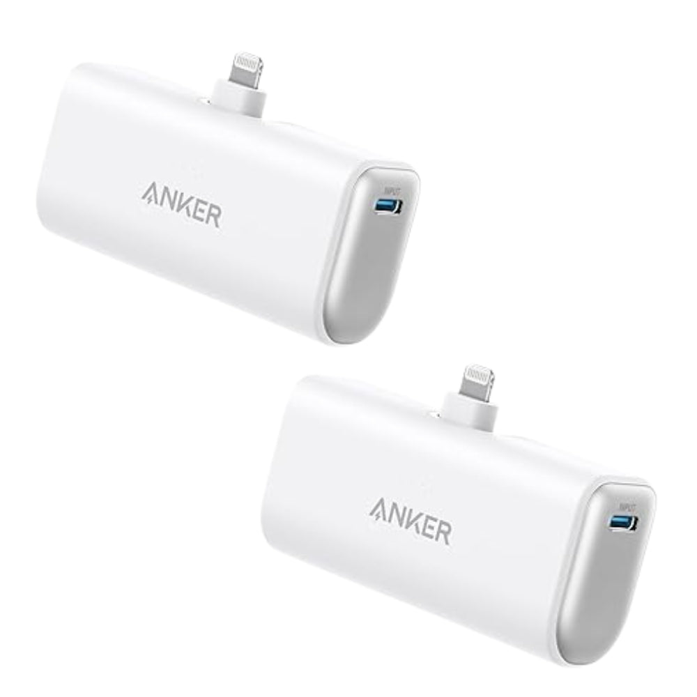 Anker - Chargeur portable avec connecteur Lightning intégré, paquet de 2