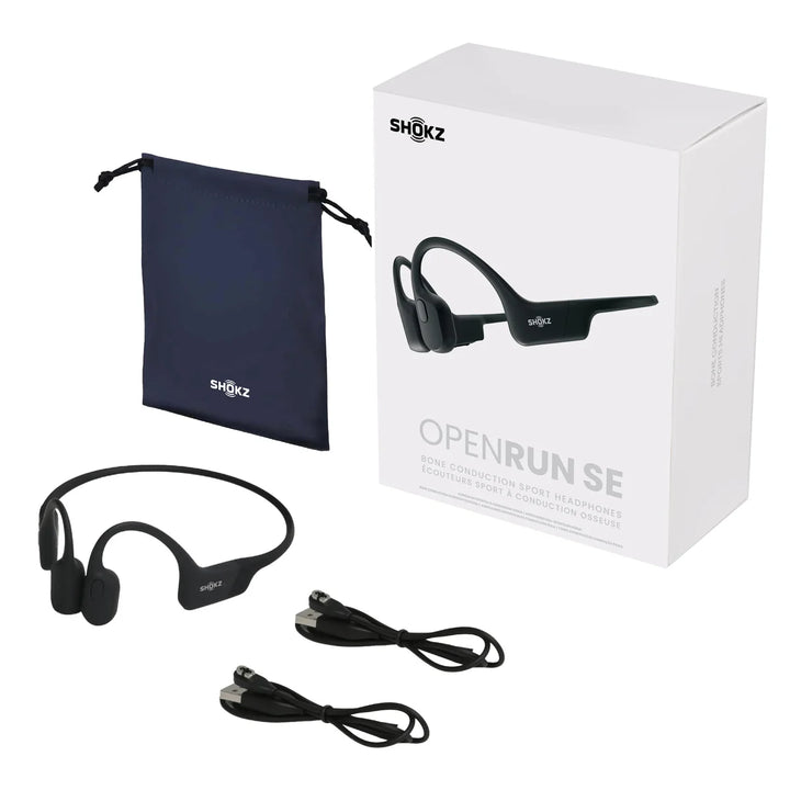 Shokz - Casque d’écoute à conduction osseuse Bluetooth Openrun SE