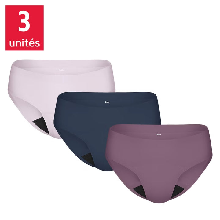 Knix - Reusable Bikini Style Menstrual Underwear, Pack of 3