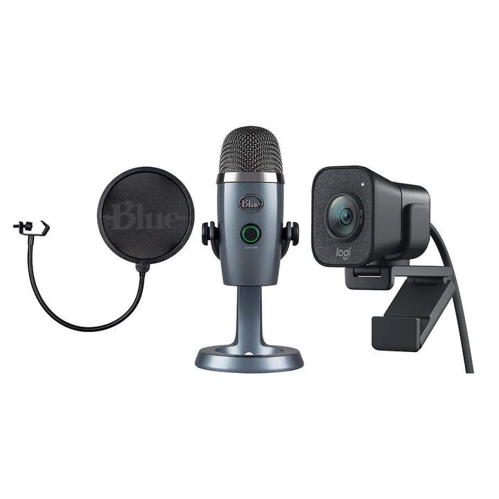 Logitech - Microphone USB premium Yeti Nano - Ultimate Creator, Streamcam 1080p HD