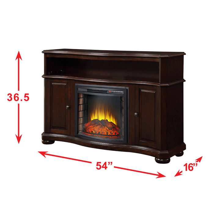 Pleasant Hearth – Meuble audio-vidéo Merrill à foyer électrique