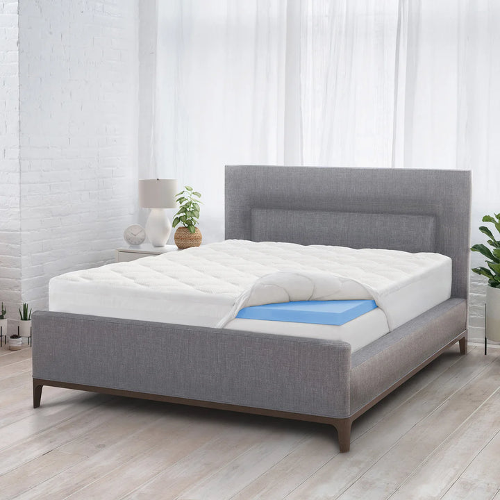 Novaform – Surmatelas de 4 po en mousse viscoélastique à plateau-coussin