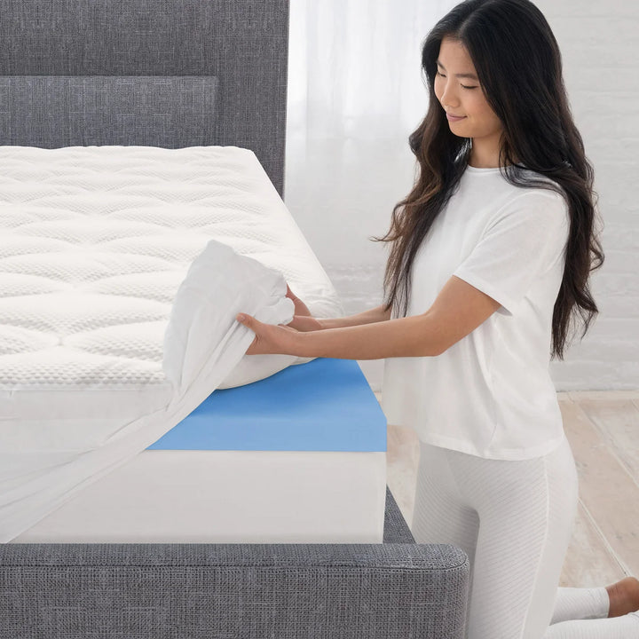 Novaform – Surmatelas de 4 po en mousse viscoélastique à plateau-coussin