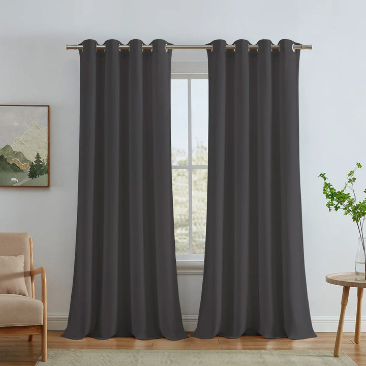 Sun & BLK - Velvet Collection Blackout Curtain Panel, 2 Panels