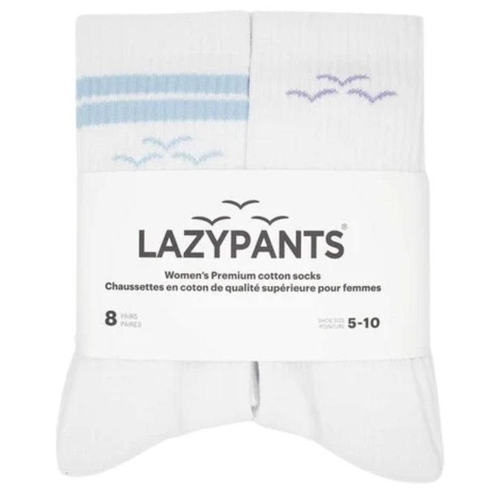 Lazypants - Chaussettes en coton premium, 8 paires