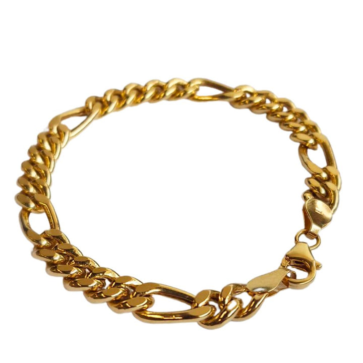Bracelet (style figaro italien) en or jaune de 14 carats (14 K)