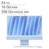 Apple - 24-inch iMac, Apple M4 chip, 16 GB RAM, 256 GB SSD, French
