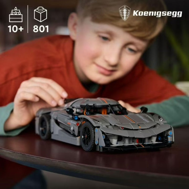 LEGO Technic Koenigsegg Jesko Absolut Grey Hypercar 42173