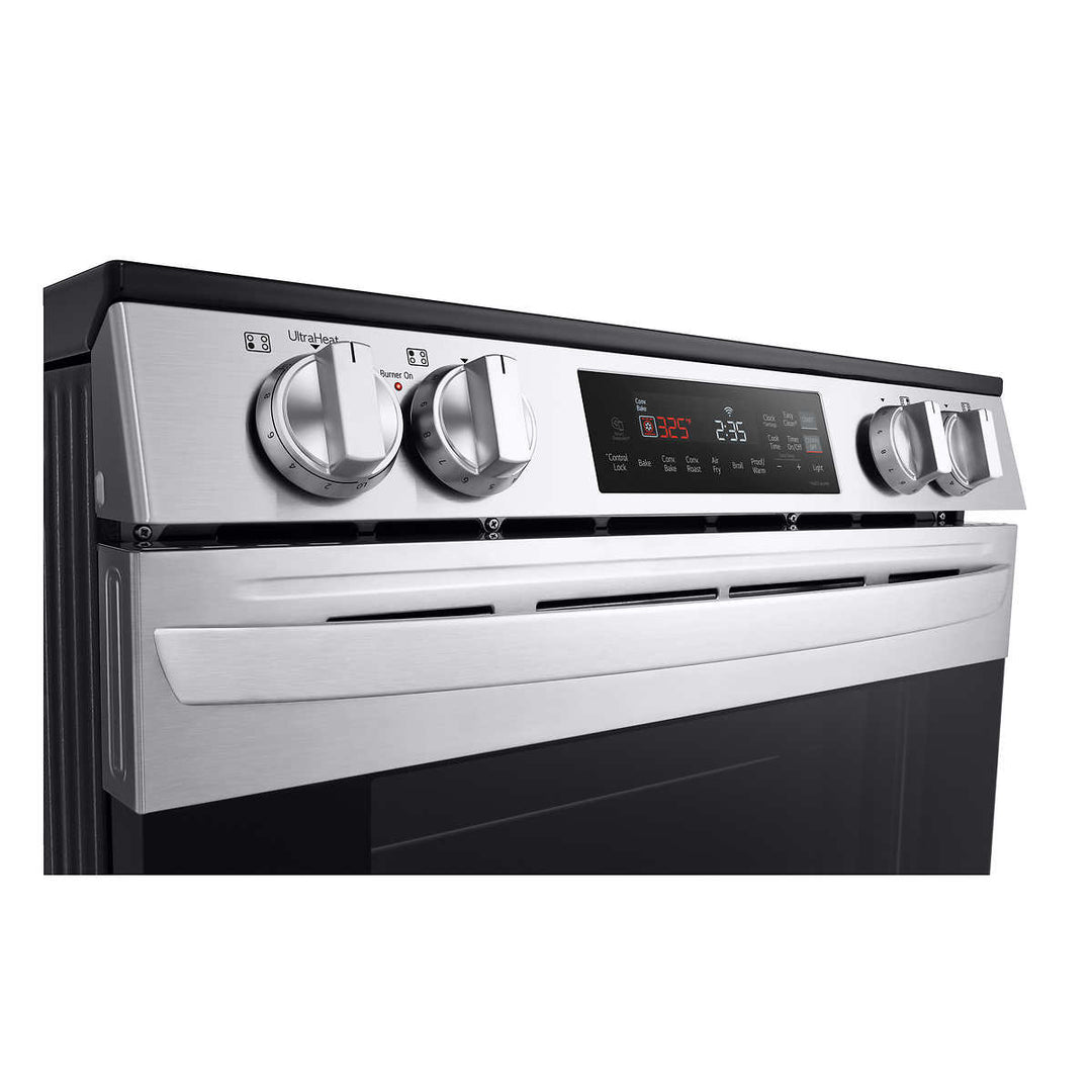 LG - Cuisinière encastrable à convection avec ventilateur électrique de 30 po et 6,3 pi³