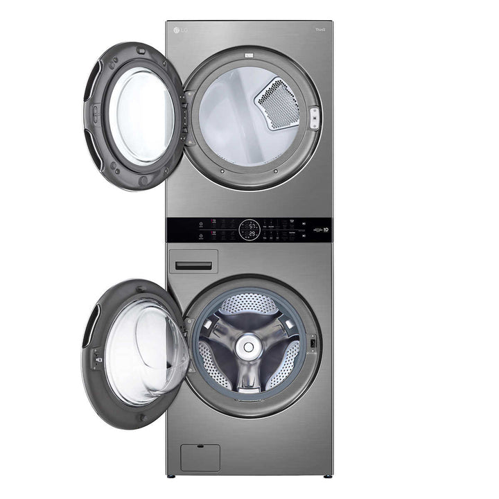 LG - Unité simple WashTower laveuse de 5,2 pi³, sécheuse 7,4 pi³