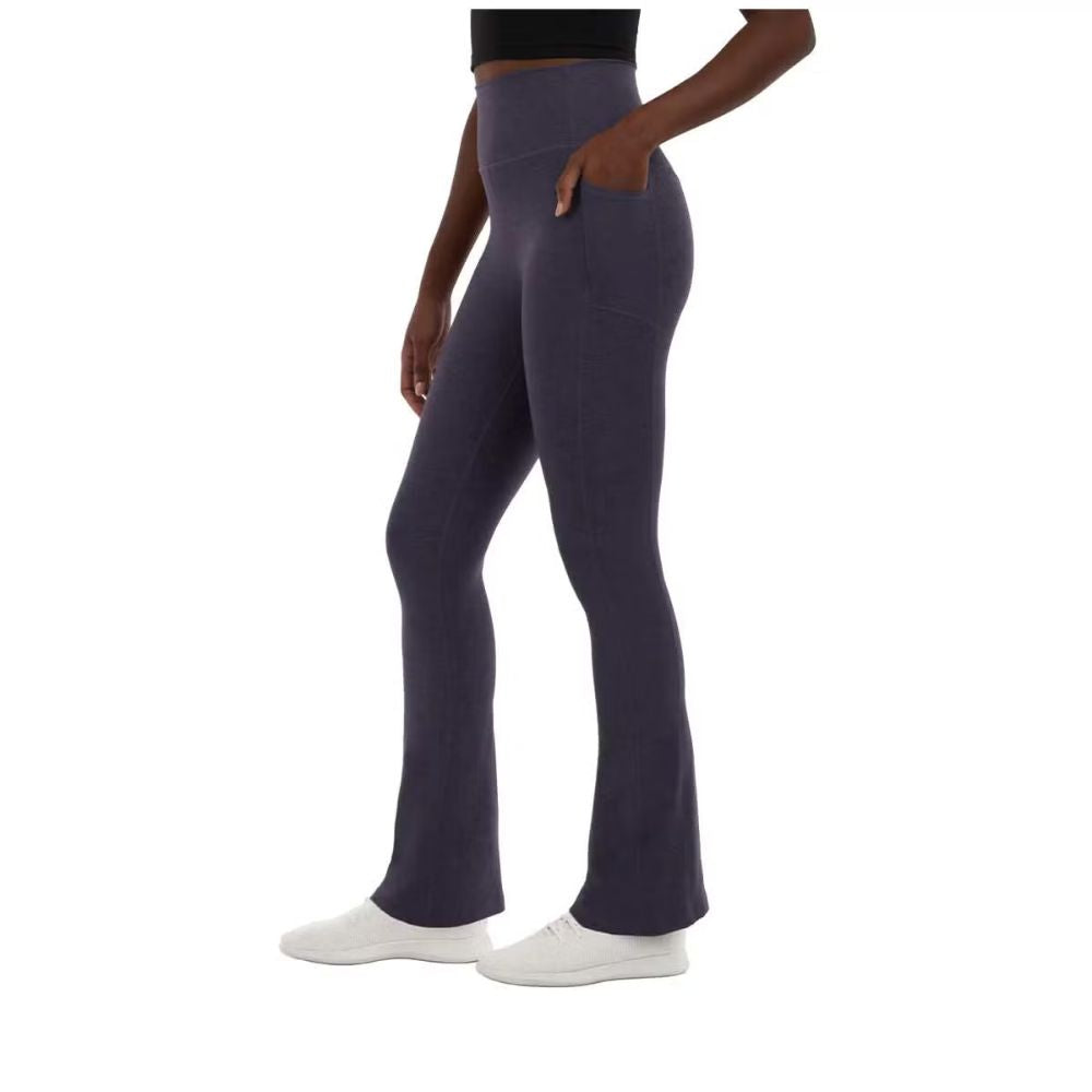 Kirkland Signature - Pantalon en maille brossée, à jambes évasées