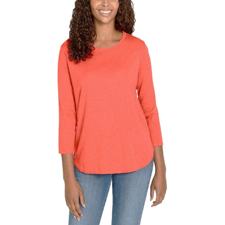 Kirkland Signature - Women's Three-Quarter Sleeve Shirt