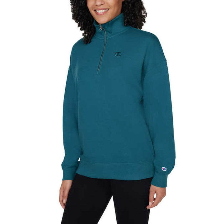 Champion - Women's Half Zip Sweater