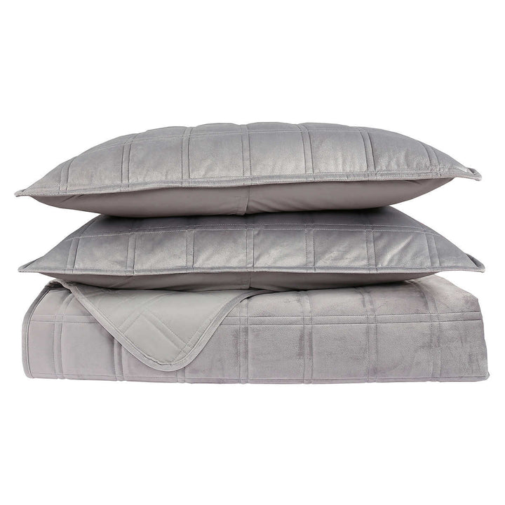 Revolution Home Decor - Quilted Velvet 3 Piece Bedspread Set 