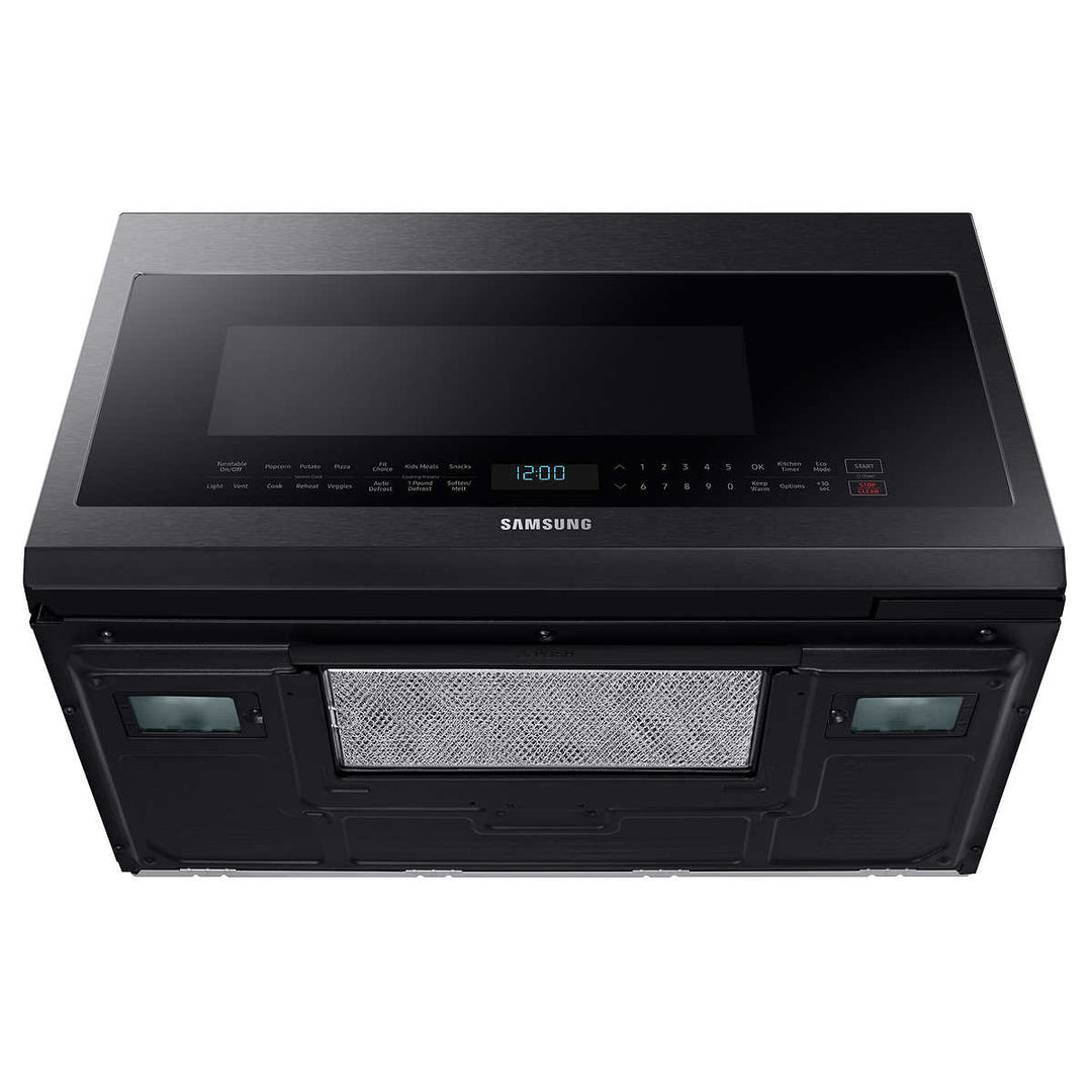 Samsung - Four à micro-ondes de 2,1 pi³, 400 CFM, en acier inoxydable noir