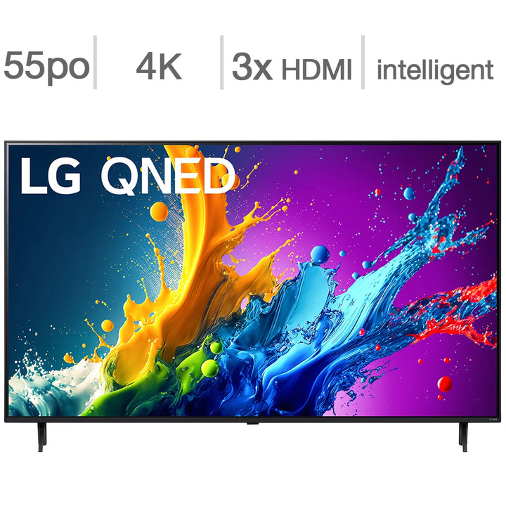 LG - Téléviseur LCD QNED 4K UHD, classe 55 po - série QNED80T