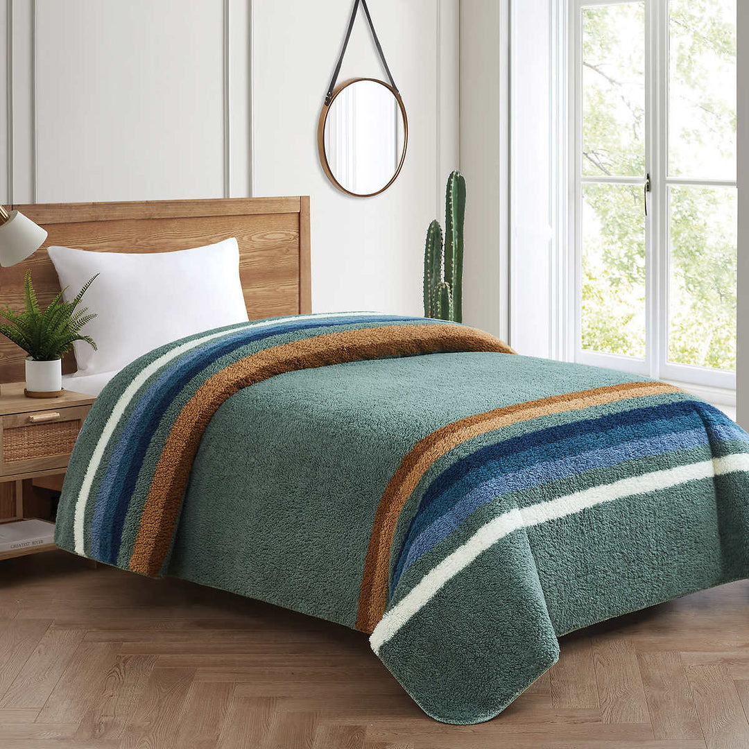 Pendleton – Couverture en sherpa pour lit 1 place