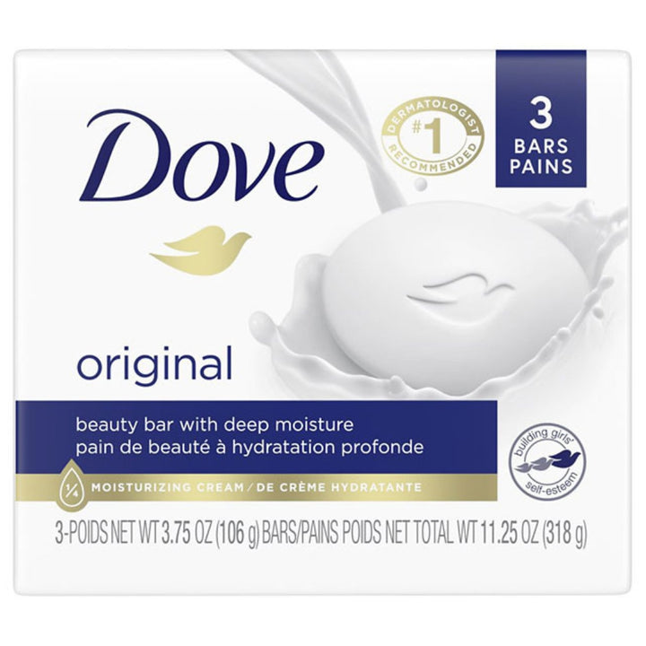 Dove - Savon pour le corps en pain, 3 x 106 g