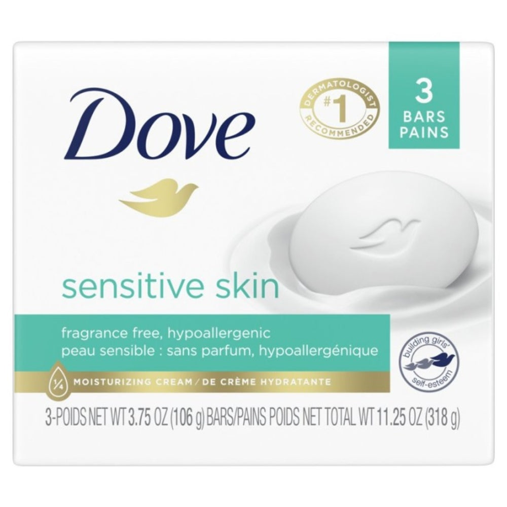 Dove - Savon pour le corps en pain, 3 x 106 g