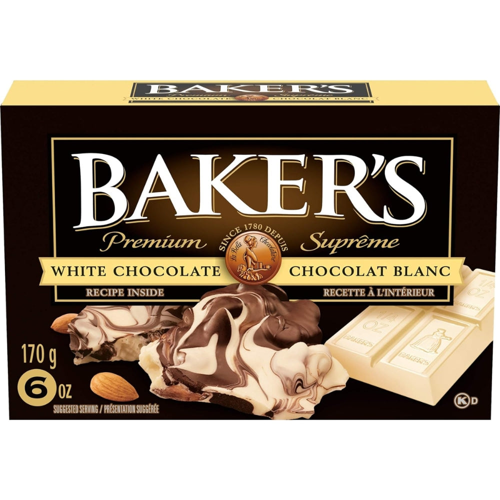 Baker’s - Barre de chocolat blanc 100 % pur