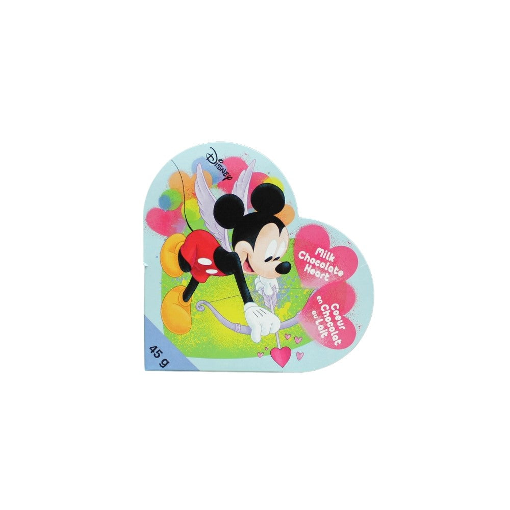 Disney - Boite Mickey et Minnie en forme de cœur au chocolat au lait