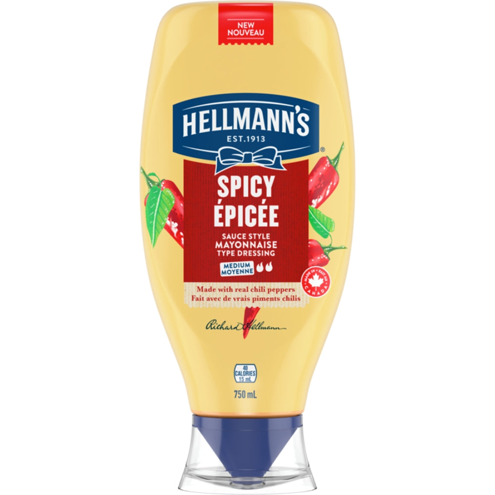 Hellmann's - Sauce Style Mayonnaise faite avec de vrais piments chilis