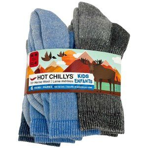 Hot Chillys - Chaussettes de randonnée, paquet de 6 paires