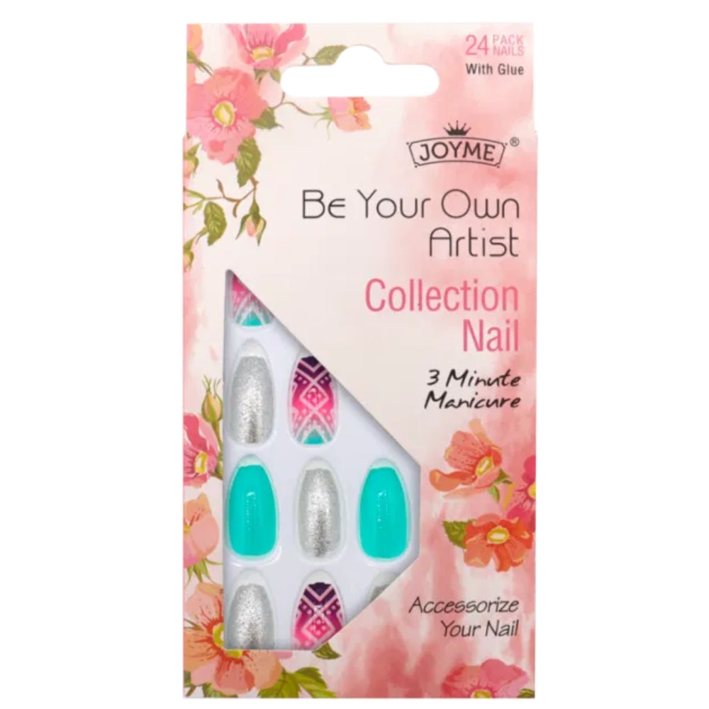 Joyme - Faux ongles à coller, 24 pièces