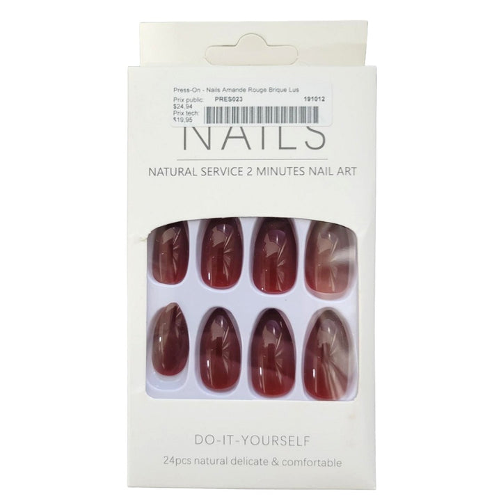 Press-On - Assortiment de faux ongle, 24 pièces