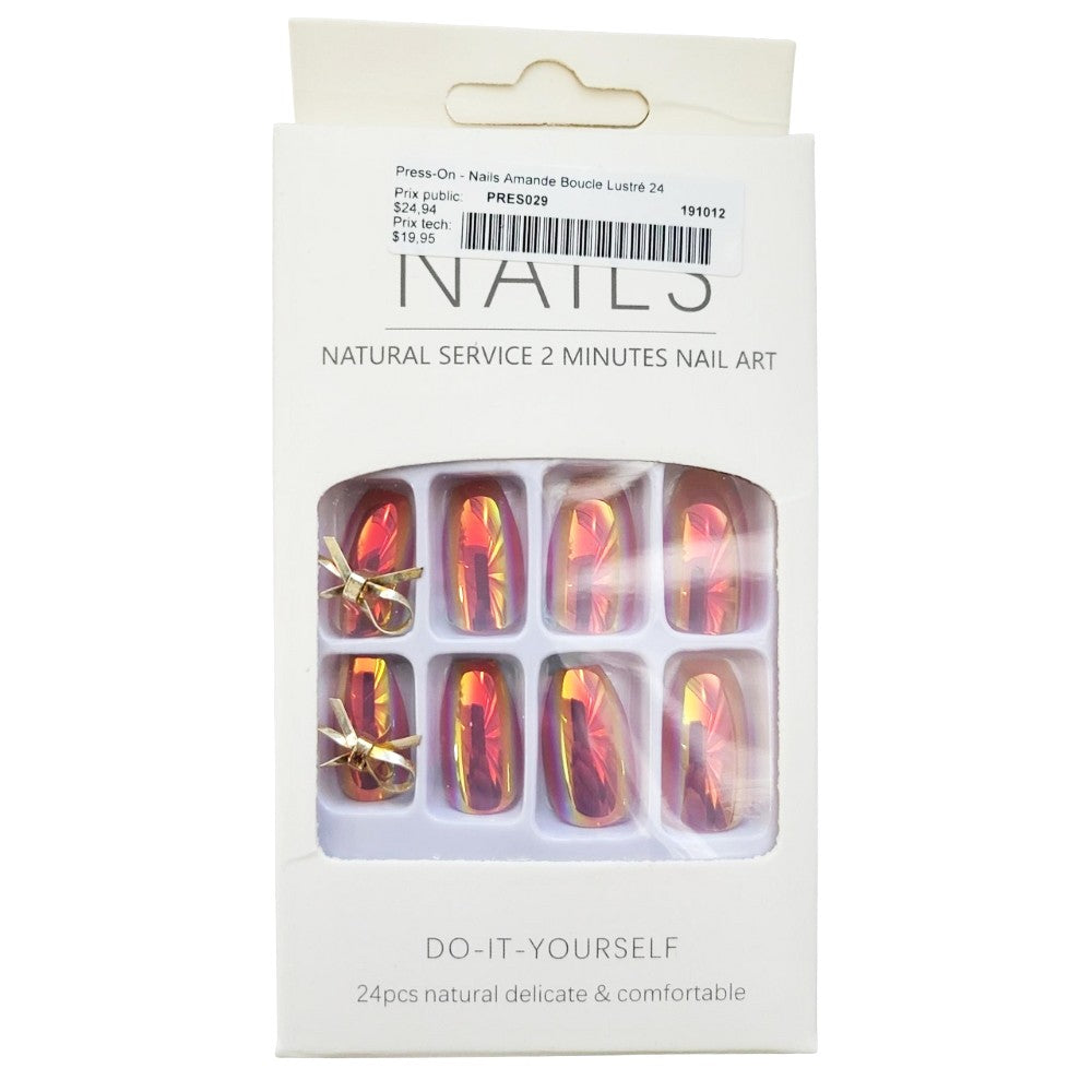 Press-On - Assortiment de faux ongle, 24 pièces