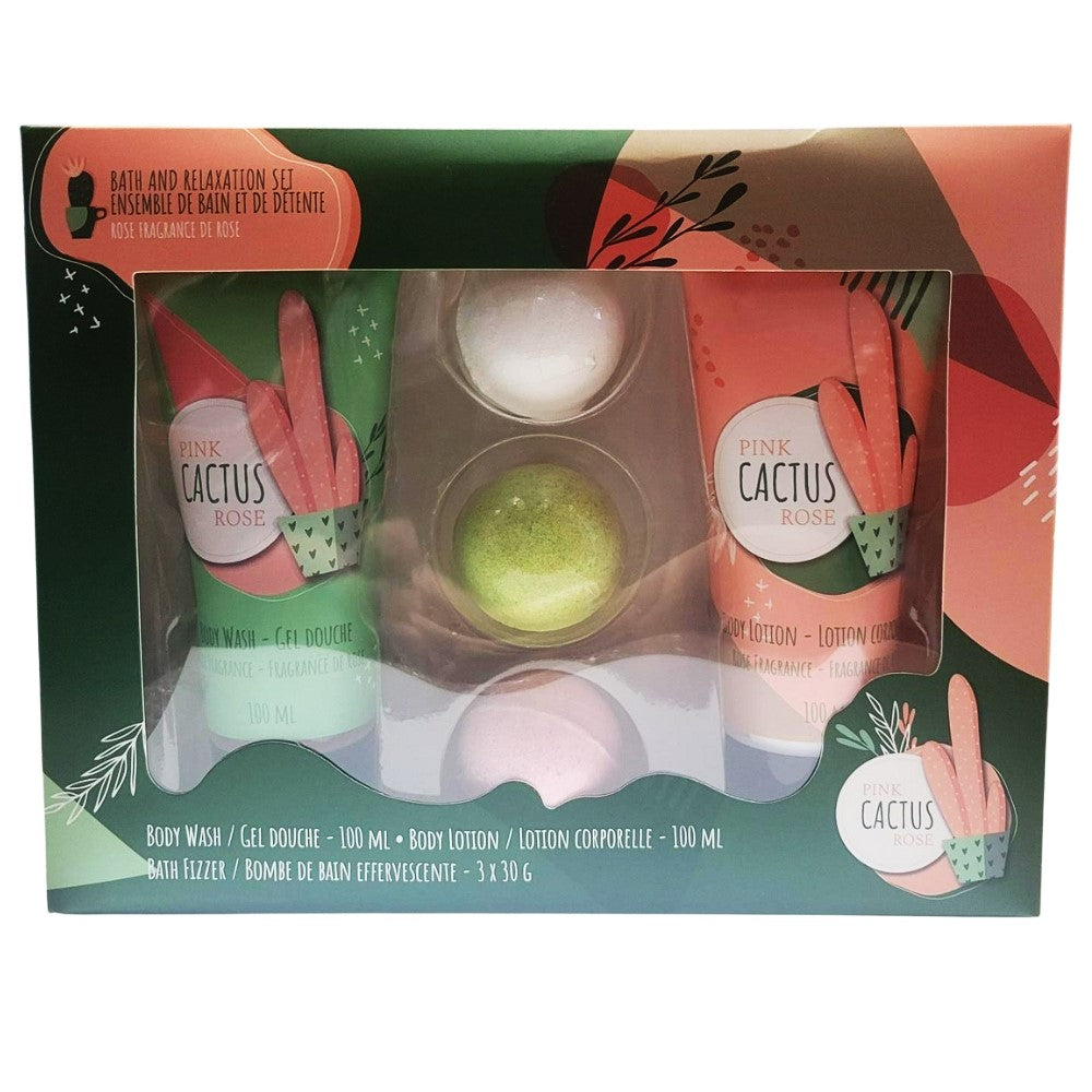 Cactus Rose Bath and Relaxation Set