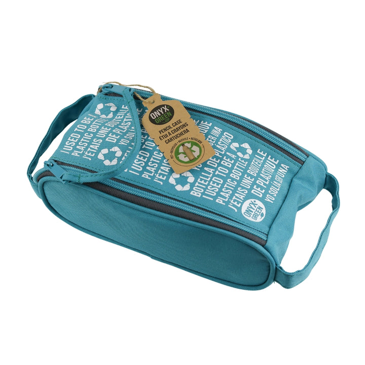 Onyx & Green 2-Zip Pencil Pouch