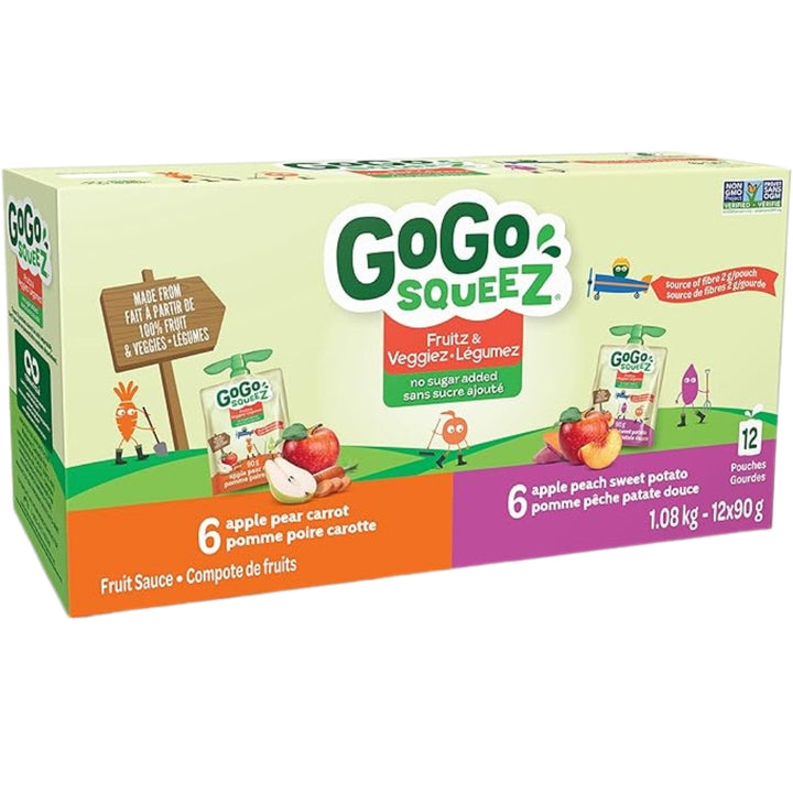 GoGo squeeZ Fruit Sauce - 12 Pouches