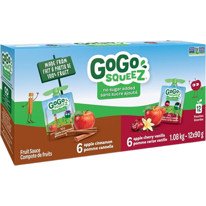 GoGo squeeZ Fruit Sauce - 12 Pouches