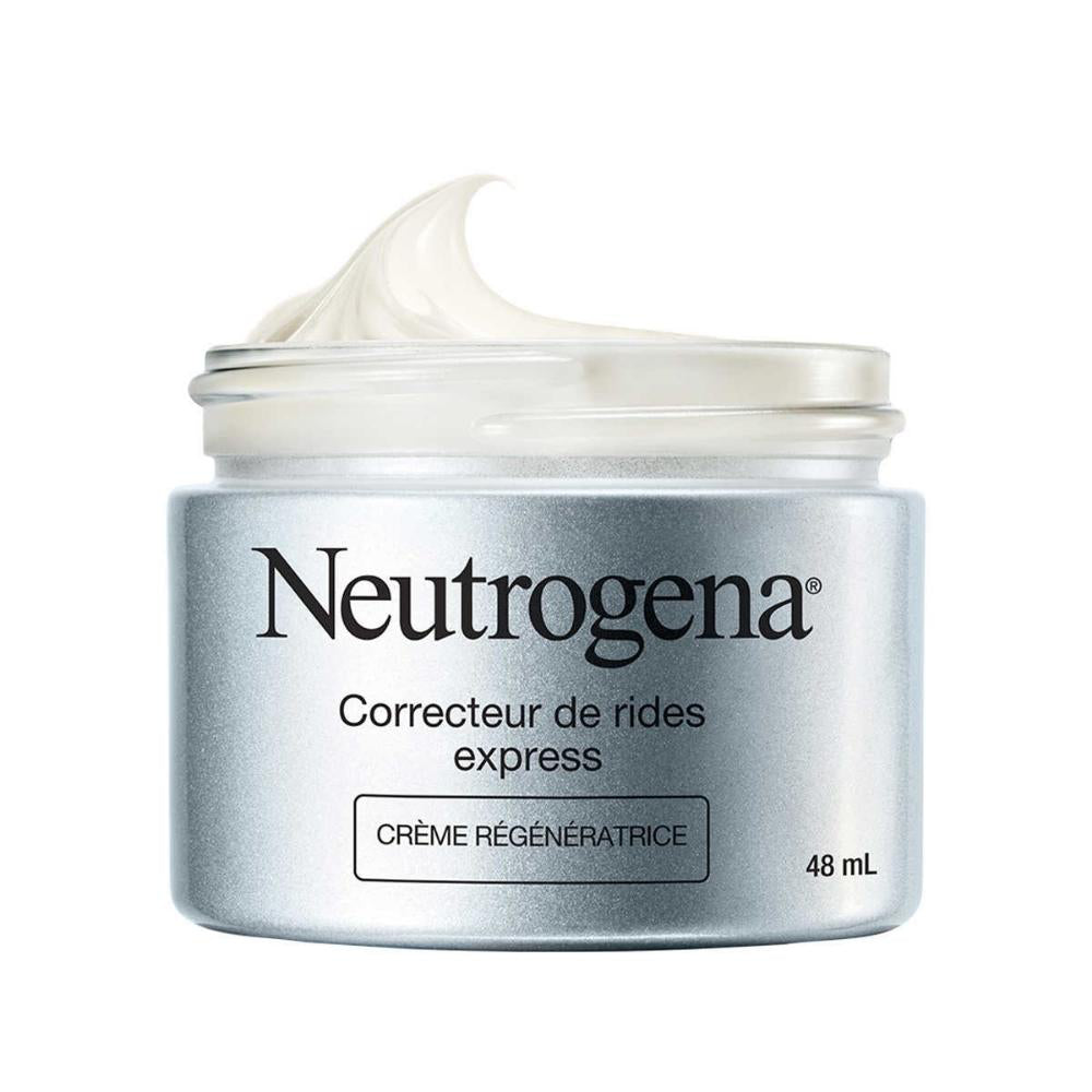 Neutrogena - Crème anti-âge au rétinol pour le visage et les yeux, soin hydratant rapide des rides,2 x 48 ml