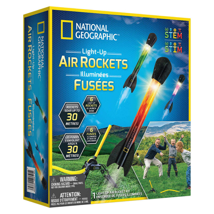 National Geographic Light-Up Air Rockets