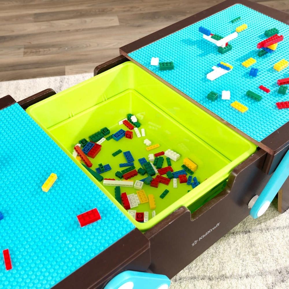 KidKraft - Table Building Bricks Play N Store à briques de construction