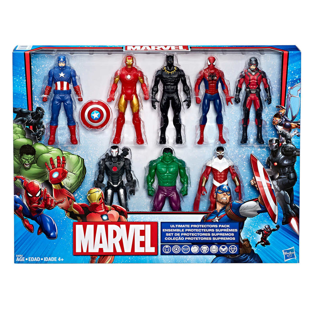Marvel - Ensemble de 8 figurines Protecteurs suprêmes