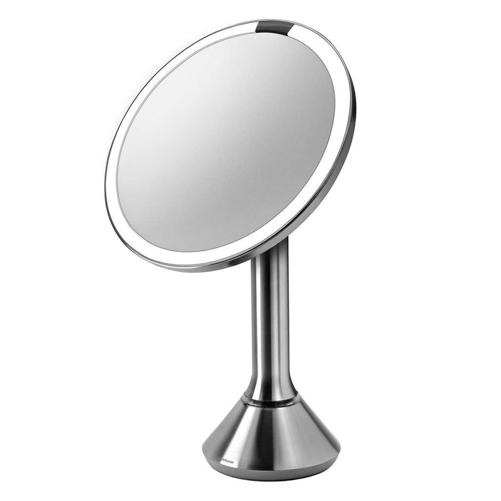 simplehuman - Miroir à capteur de 20 cm (8 po) de diamètre avec grossissement x5 et x10