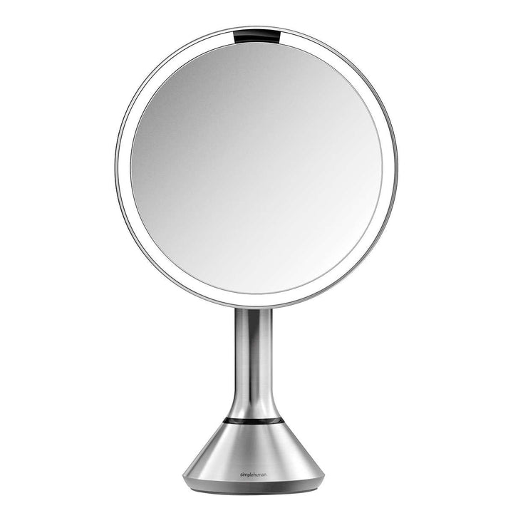 simplehuman - Miroir à capteur de 20 cm (8 po) de diamètre avec grossissement x5 et x10