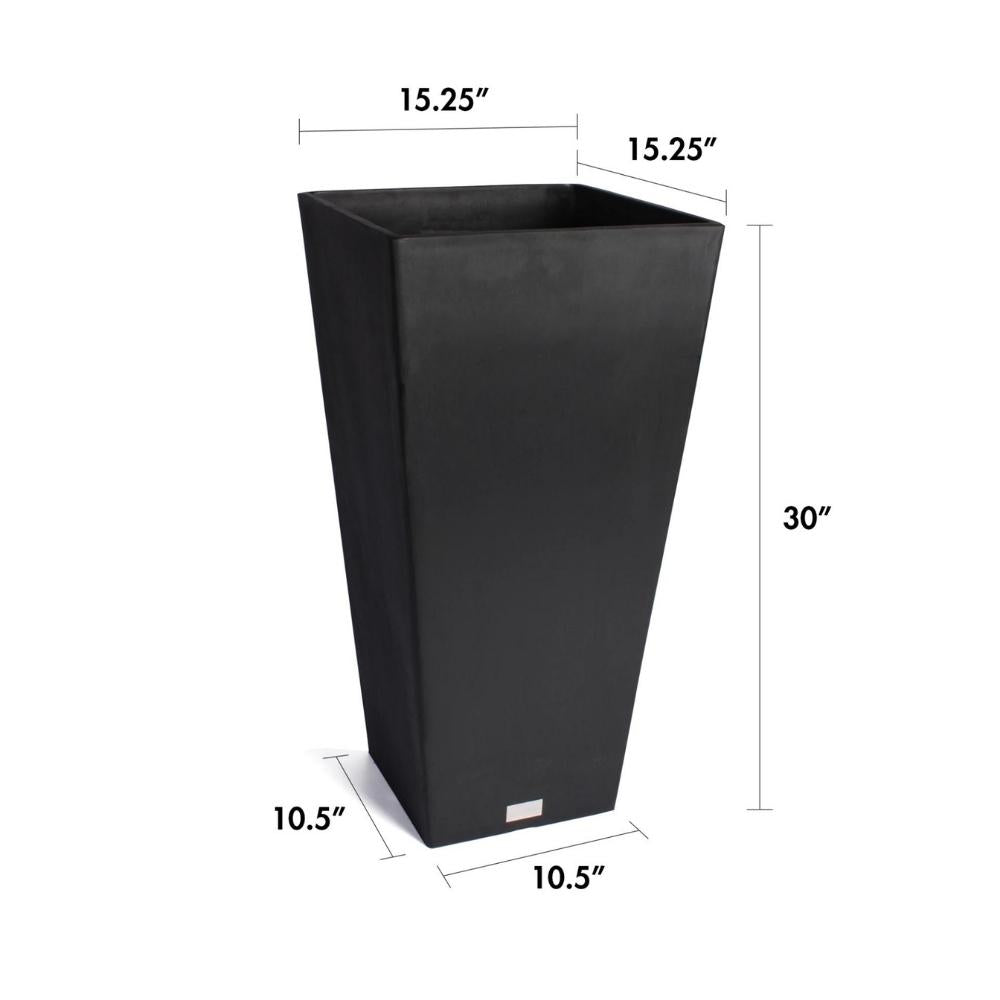 Veradek - Ensemble de 2 jardinières fuselées V-Resin