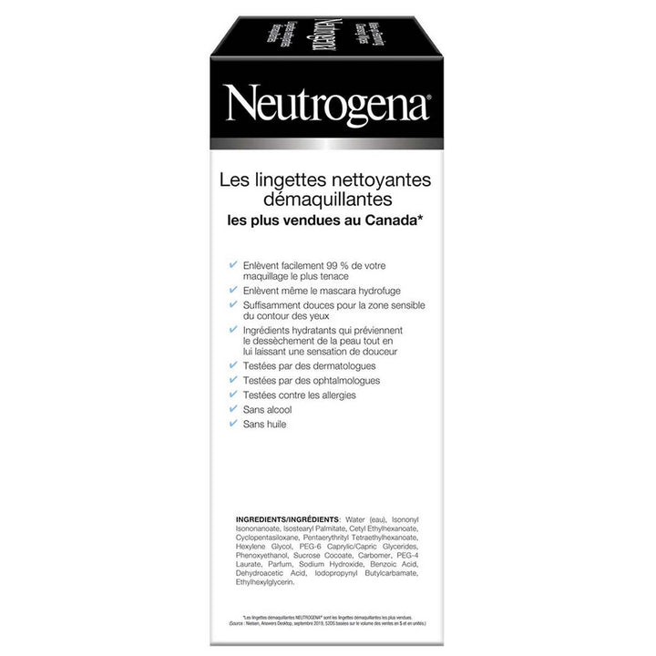 Neutrogena - Lingettes nettoyantes démaquillantes