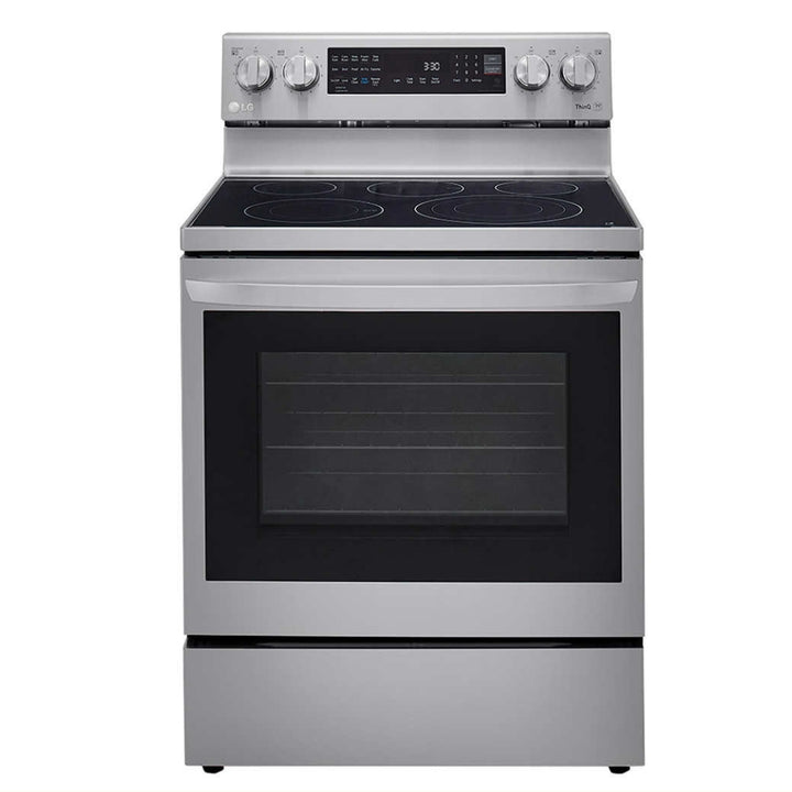 LG - Cuisinière électrique autonome InstaView de 30 po et de 6,3 pi³