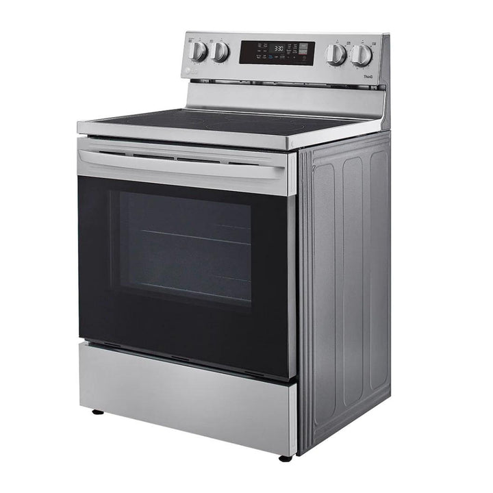 LG - Cuisinière électrique autonome InstaView de 30 po et de 6,3 pi³