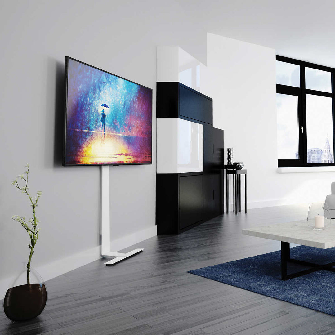 AVF - Support de télé pour plancher, pour télé allant jusqu’à 80 po