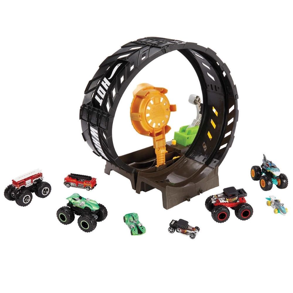 Hot Wheels - Monster Trucks Coffret de jeu défi boucle épique